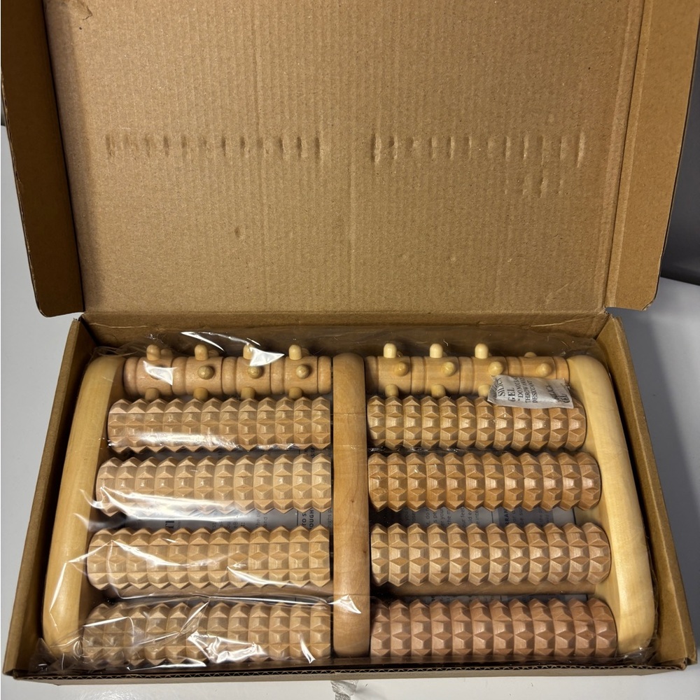 Theraflow Wooden Roller Foot Massager